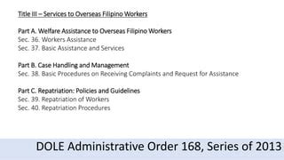 ILS HRMOs updated on DOLE administrative policies/programs.